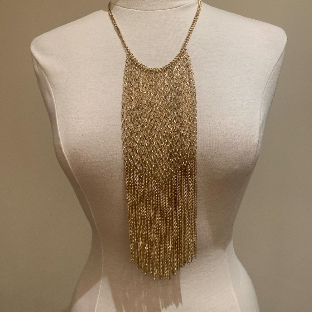 Gold statement necklace (unique piece)